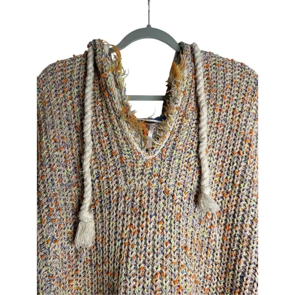 Free People Electric Aura Hoodie Pullover Size Large